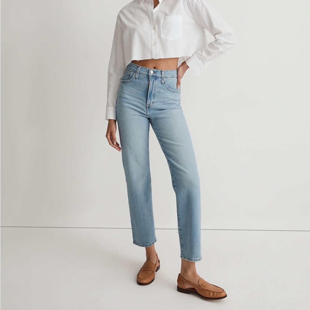Madewell The Perfect Vintage Straight Jean in Cliffview Wash